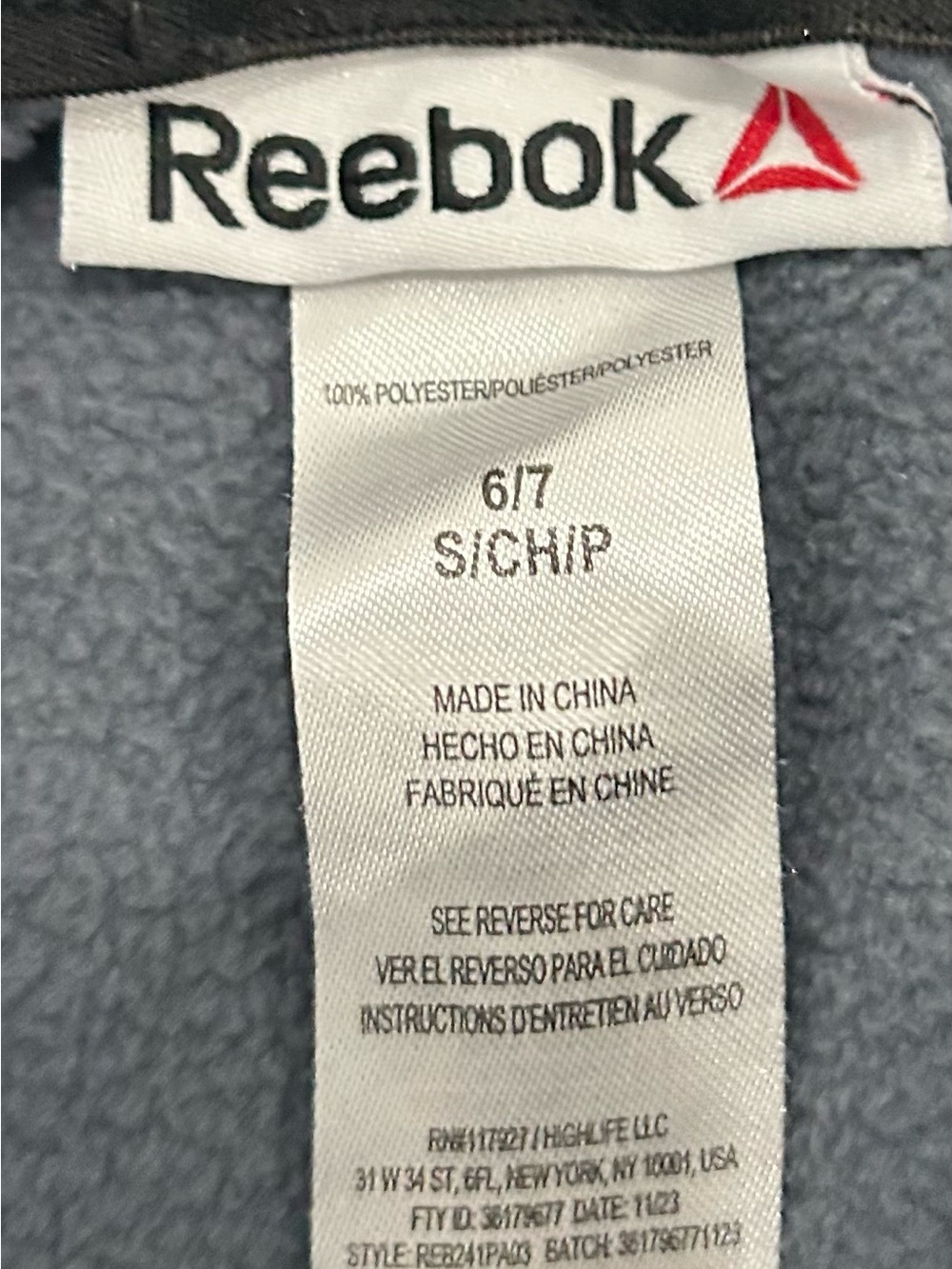 Reebok Boys Game Day Fleece Jogger Pants Gray Youth Small 6/7 - Picture 5 of 6